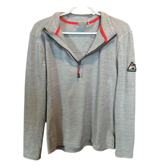 Avalanche Pullover Activewear Top Quarter Zip - Athletic‎ Gray Size Medium - Picture 1 of 6